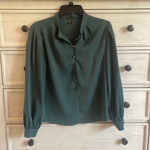 SHEIN blouse in dark green